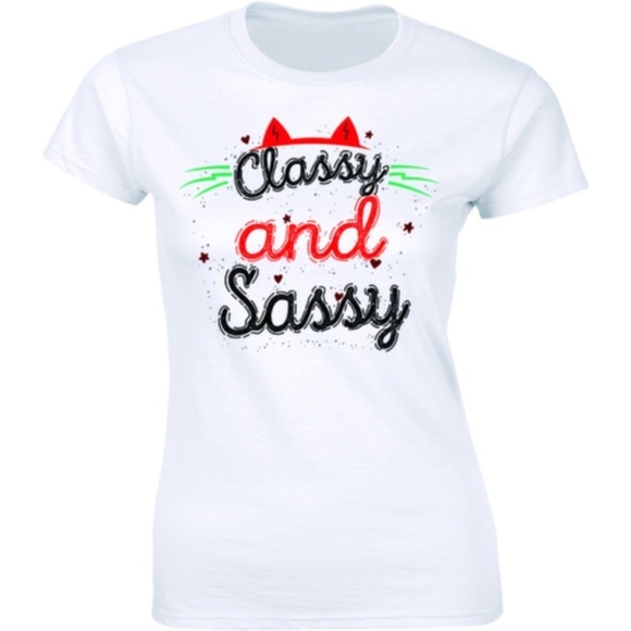 Half It Tops - Classy And Sassy Sarcastic Funny Slogan T-shirt Half It Tops - Classy And Sassy Sarcastic Funny Slogan T-shirt